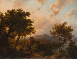 Pôr do sol no Reno, 1853.