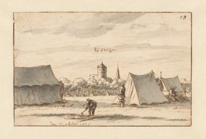Acampamento do Exército de Willem III perto de Sint-Truiden, Limburgo