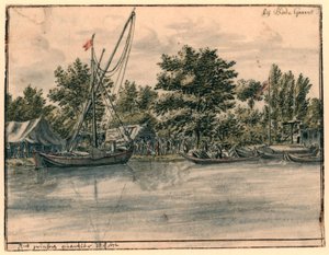 Vista do bairro de Willem III perto de Bodegraven de Barend Klotz (possibly)