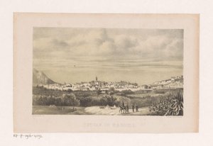 Vista de Tetouan em Marrocos Tetouan em Marrocos (título no objeto) de Barend Leonardus Hendriks