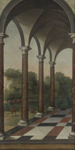Colunata dando para um parque de Barent Fabritius (attributed to)