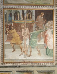 Cena do Novo Testamento: Flagelação de Cristo (fresco)