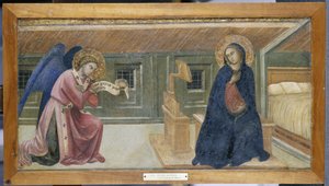 A Anunciação (tempera em madeira de choupo)