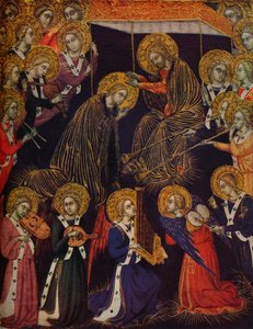 A Coroação da Virgem, 1374 de Barnaba da Modena
