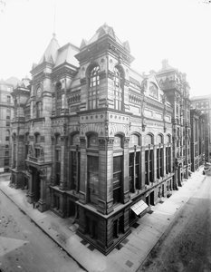 Chicago Board of Trade, Chicago, Illinois, EUA, c.1900 (foto a p/b) de Barnes and Crosby