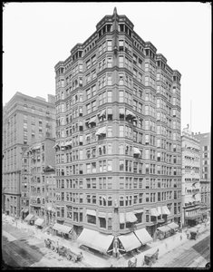 Edifício Tacoma, Chicago, Illinois, EUA, c.1905 (foto a p/b)