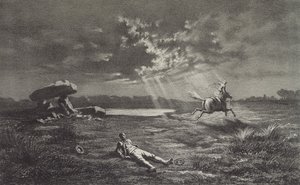 O Follet dEpnell, ilustração para Legendes Rustiques por George Sand (1804-76) 1858 de Maurice Sand