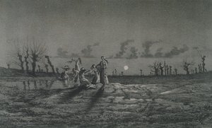 O Lavandieres ou o Night Washerwomen, ilustração para Legendes Rustiques por George Sand (1804-76) 1858