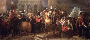 Entrada de Henri IV em Paris, 22 de março de 1594 (pintado em 1817) de Baron François Pascal Simon Gérard