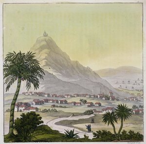Uma vista do município de Lima, Peru, de &39;Le Costume Ancien et Moderne&39;, Volume II, placa 13, por Jules Ferrario, gravado por Paolo Fumagalli, publicado c.1820s-30s