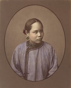 Garota de Xangai, década de 1870. de Baron Raimund von Stillfried