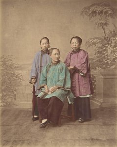 Garotas de Xangai, década de 1870.