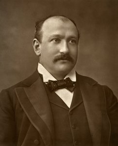 Ator britânico Augustus Harris em Human Nature, 1886