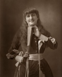 Atriz britânica Alice Atherton em Oliver Grumble, 1886