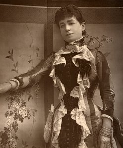 Atriz britânica Lady Monckton em Jim the Penman, 1886