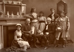 The Vaudeville Company em The Road to Ruin, no Vaudeville Theatre, Londres, 1886