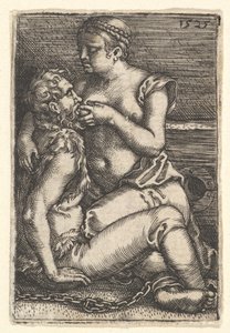 Cimon e Pero, meados do século XVII. de Barthel Beham