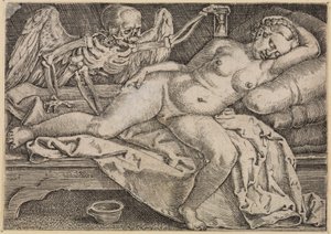 A mulher em repouso e a morte de Barthel Beham