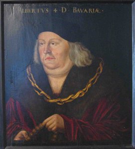 O duque Alberto IV, o Sábio, da Baviera de Barthel Beham
