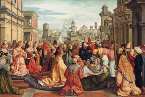 Ciclo histórico: A descoberta da Cruz por Santa Helena de Barthel Beham