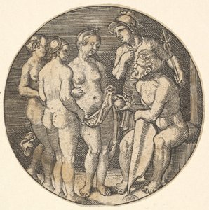 Julgamento de cópia de Paris, século 16 de Barthel Beham
