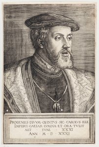 Retrato do imperador Carlos V de Barthel Beham