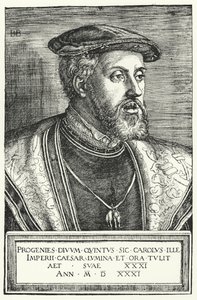 Carlos V, imperador romano sagrado de Barthel after Beham