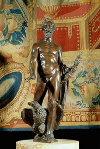 O rei francês Henrique IV como Júpiter, bronze 1600-1610 ...