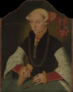Retrato de uma mulher da família Slosgin de Colônia, 1557. de Bartholomaeus Bruyn the Younger