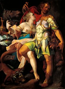 Odisseu e Circe, por Bartholomaeus Spranger (1546-1611) de Bartholomaeus Spranger