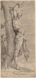 São Sebastião, Preso a uma Árvore de Bartholomaeus Spranger