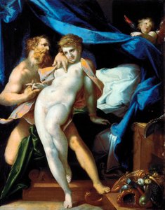 Vénus e Maia de Bartholomaeus Spranger
