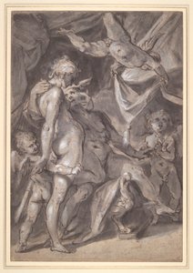 Vênus e Mercúrio de Bartholomaeus Spranger