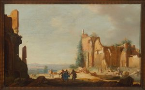 Cristo a caminho de Emaús de Bartholomeus Breenbergh