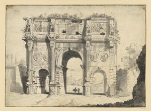 O Arco de Constantino, em Roma