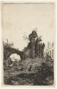 Ruínas do Coliseu, placa 10 de As Ruínas de Roma