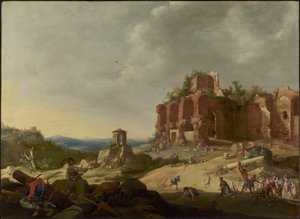 A lapidação de Santo Estêvão de Bartholomeus Breenbergh