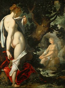Alemão: Hermaphroditus und die Nymphe Salmacis Hermaphroditus e a ninfa Salmacis de Bartholomeus Spranger