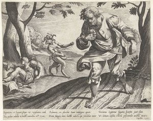Parábola das ervas daninhas entre o trigo de Bartholomeus Willemsz. Dolendo (attributed to)