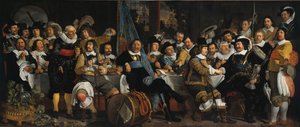 A celebração da paz de Münster, em 18 de junho de 1648, na sede da besta civi