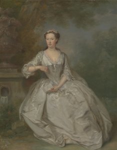 Uma Dama com um Livro, c.1730-40 (óleo sobre tela)