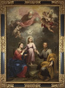 A trindade celeste e terrena. Por volta de 1675-82