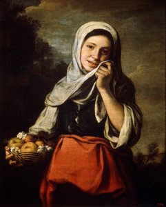 Menina vendendo frutas, c1650-c1660 de Bartolomé Esteban Murillo