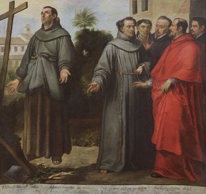 São Diego d&39;Alcala de Henares em êxtase antes da cruz, 1645-46 de Bartolomé Esteban Murillo