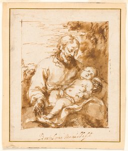 São José e o menino adormecido de Bartolomé Esteban Murillo