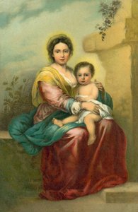 A Virgem e o Menino (cromolitografia)