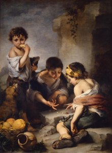 Rapazes a jogar aos dados de Bartolomé Esteban Murillo