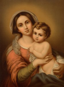 Madonna com a criança de Bartolome Esteban after Murillo
