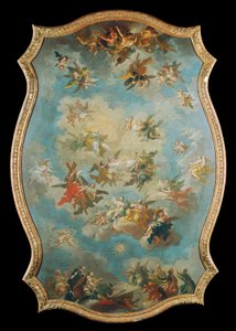 Veneração do Nome Mariae - O Divino Conselho de Redenção - Queda dos Anjos de Bartolomeo Altomonte