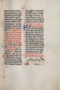 Missale: Fol. 171: Música para Alleluia etc. no início da Páscoa, 1469.